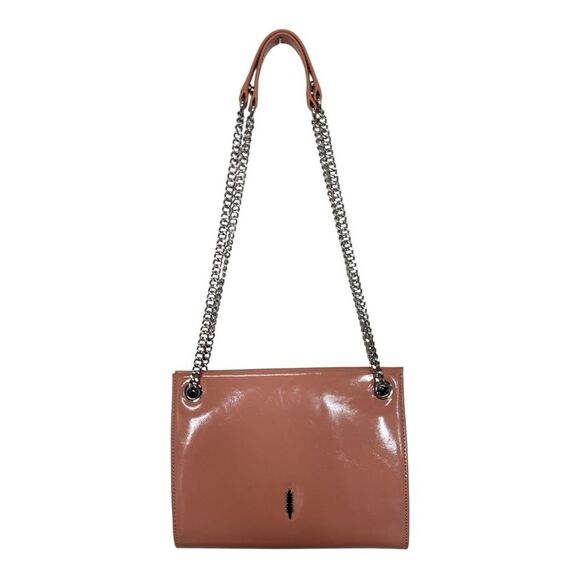 Thacker | Gold leather convertible shoulder crossbody bag - Picture 1 of 7